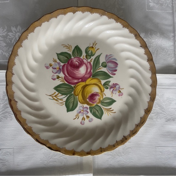 Royal China Quban Dinner Plates, 24K Gold Plates, Easter Lunch Tableware, Gift - Picture 10 of 13